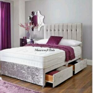 Luxury Crushed Velvet Divan Base Bed
