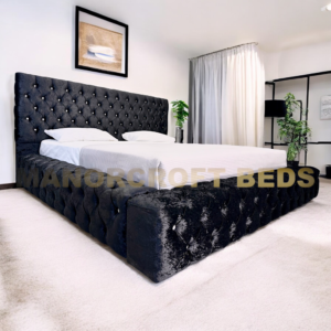 2024 York Buttoned Ambassador Chesterfield  Bed Frame with Optional Ottoman Storage