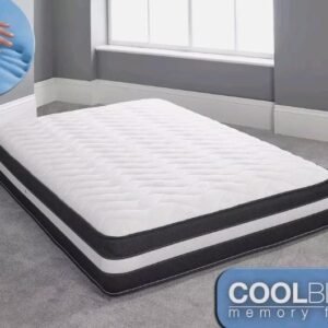 Cool Blue Memory Foam Mattress Sprung 10" (25cm) Deep