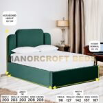 2025 Churchill Upholstered Designer Bed Frame With Optional Ottoman Storage