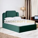 2025 Churchill Upholstered Designer Bed Frame With Optional Ottoman Storage