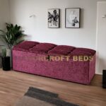 Large Ottoman Box Storage Box Blanket Box Fabric Lift Up Pouffe Footstool Seat