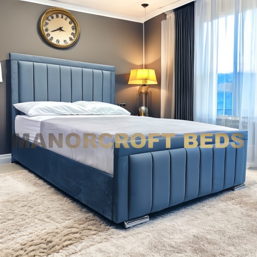 2025 Hilton Upholstered Designer Bed Frame With Optional Ottoman Storage