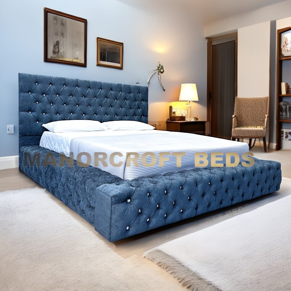 2025 Ambassador Upholstered Chesterfield Bed with Optional Ottoman Storage