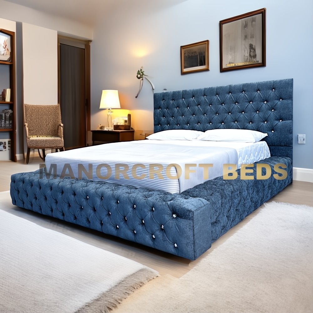 2025 Ambassador Upholstered Chesterfield Bed with Optional Ottoman Storage