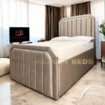 2025 Golden Bed Frame With Optional Ottoman Storage