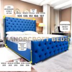 2025 Athens Designer Bed Frame With Optional Ottoman Storage