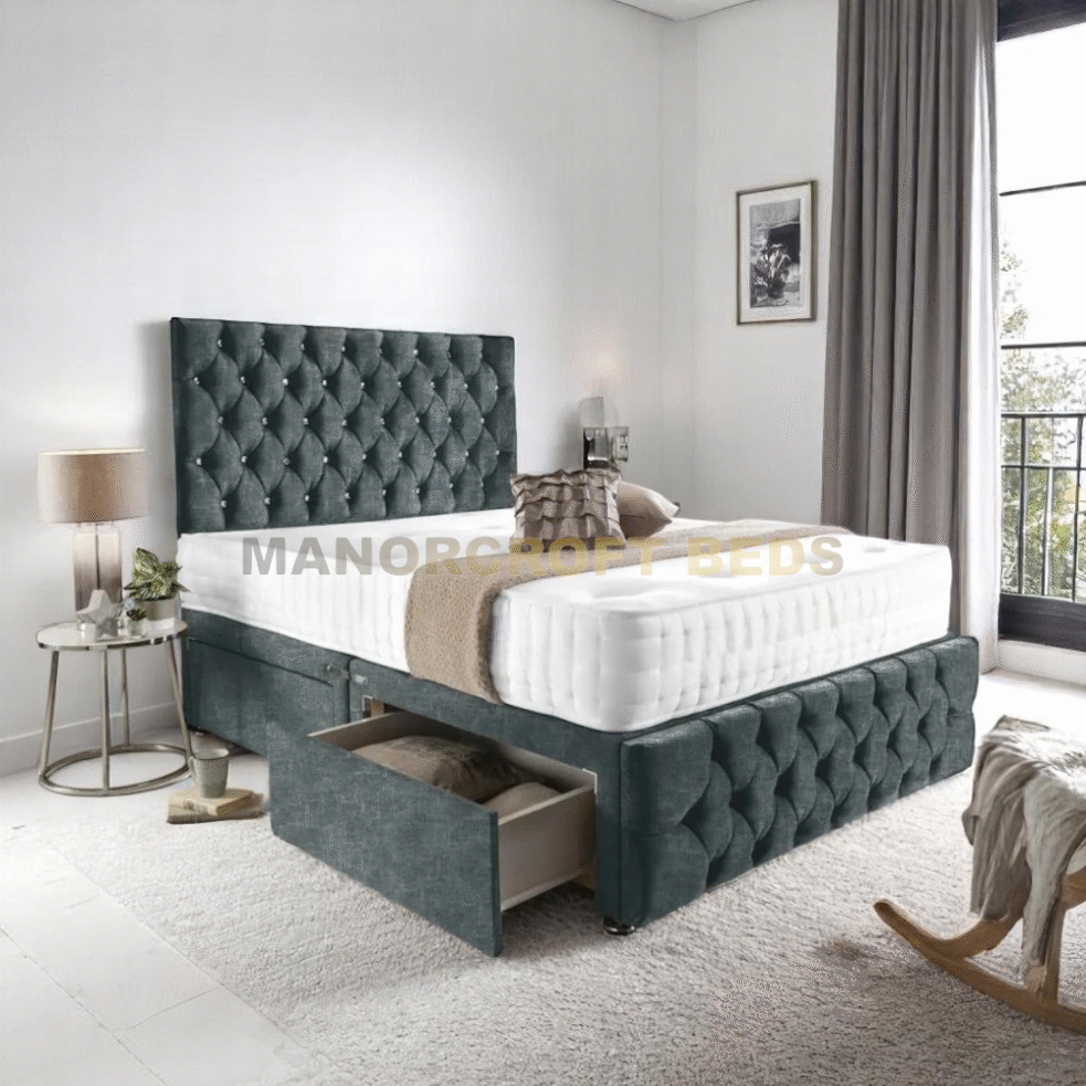 2025 Luxury Mosco Divan Storage Bed With Headboard