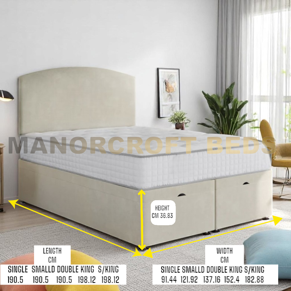 2025  Ottoman Divan Bed With Strutted Headboard