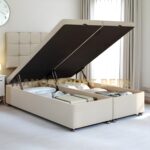 2025 Ottoman Divan base Storage End Lift-Fire Retardant