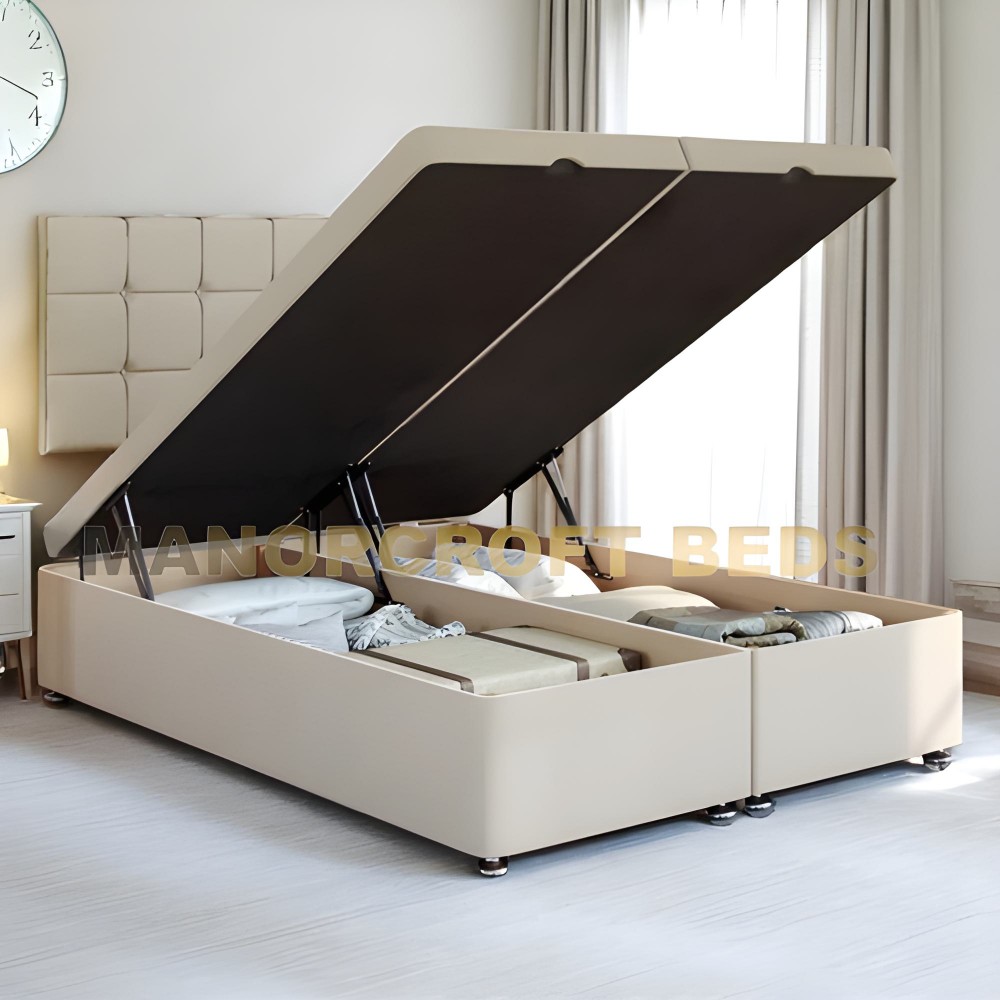 2025 Ottoman Divan base Storage End Lift-Fire Retardant