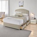 2025 Silentnight Kingsize 4 Drawer Divan Bed Base - Sandstone