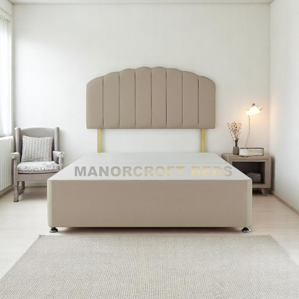 2025 Silentnight Kingsize 4 Drawer Divan Bed Base - Sandstone