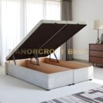 2025 Ottoman Storage End Lift Bed Base Fixed Chrome Glide Feet