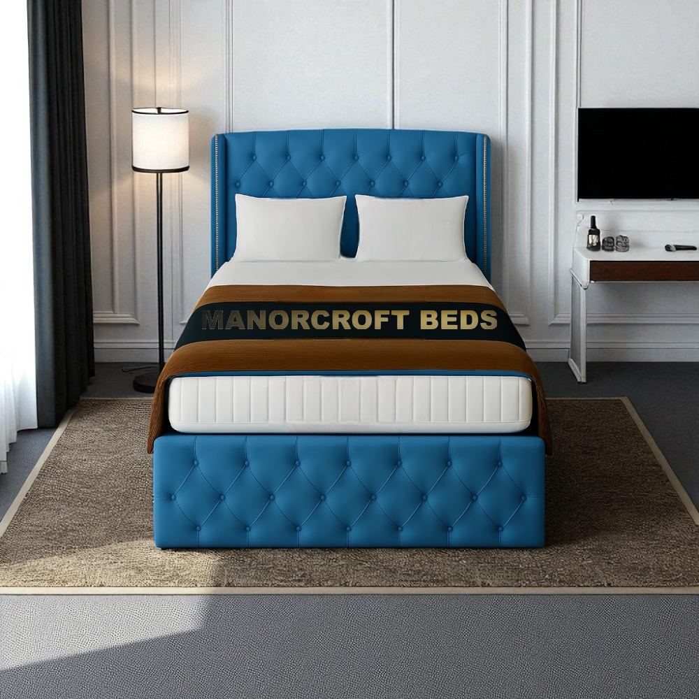 Premium Divan Bed Base Lift Ottoman Storage End Opening