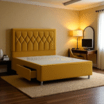 Zawacki  Divan Bed Base -Drawers/ End Drawer With wooden Headboard
