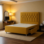 Zawacki  Divan Bed Base -Drawers/ End Drawer With wooden Headboard