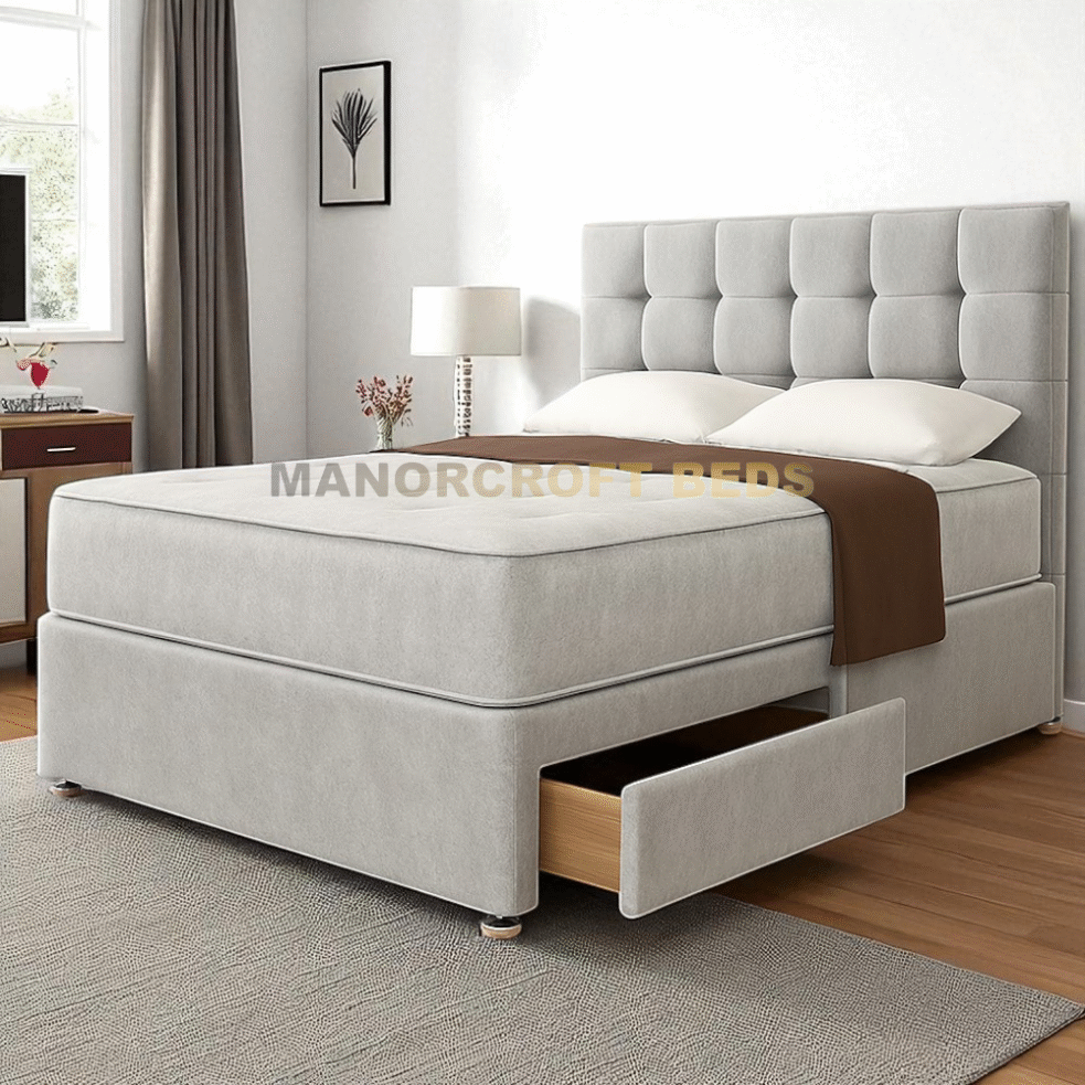 2025 Plan Divan Bed Set With Headboard 3FT 4FT6 Double 5FT King
