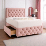 2025 Silentnight Kingsize 4 Drawer Divan Bed Base - Sandstone