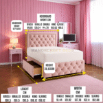 2025 Silentnight Kingsize 4 Drawer Divan Bed Base - Sandstone