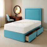 2025 Luxury Fabric Divan Bed Set With & Headboard 4FT6 Double 5FT KING