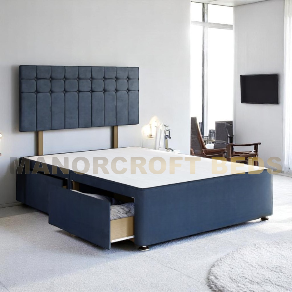2025 Oslo Universal Divan Base, - With Headboard 3FT  4FT6 double and King
