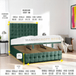 2025 Romio Soft Velvet Lift Up Divan Storage Ottoman Bed Base Headboard