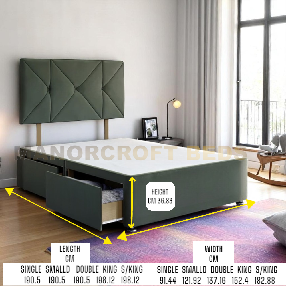 Silentnight Comfort Divan Bed Set With Strutted Headboard