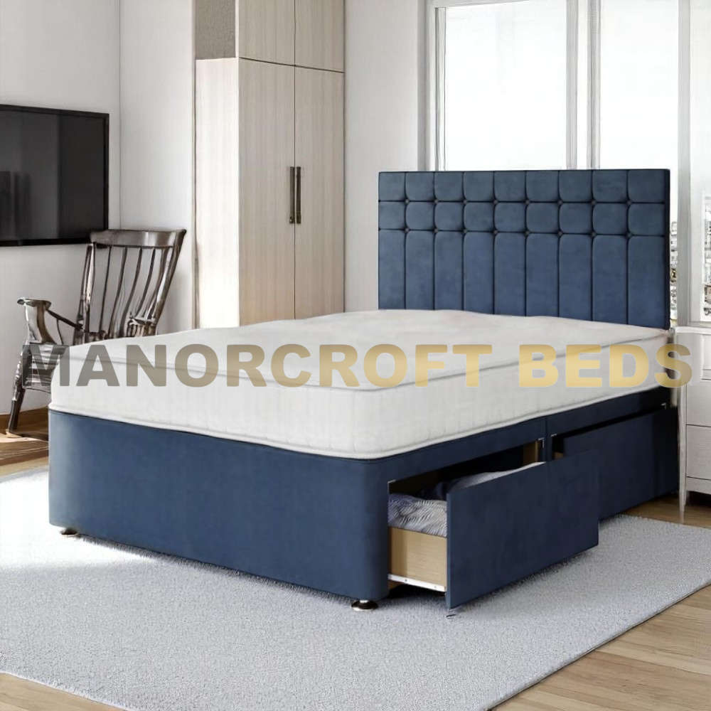 2025 Oslo Universal Divan Base, - With Headboard 3FT  4FT6 double and King