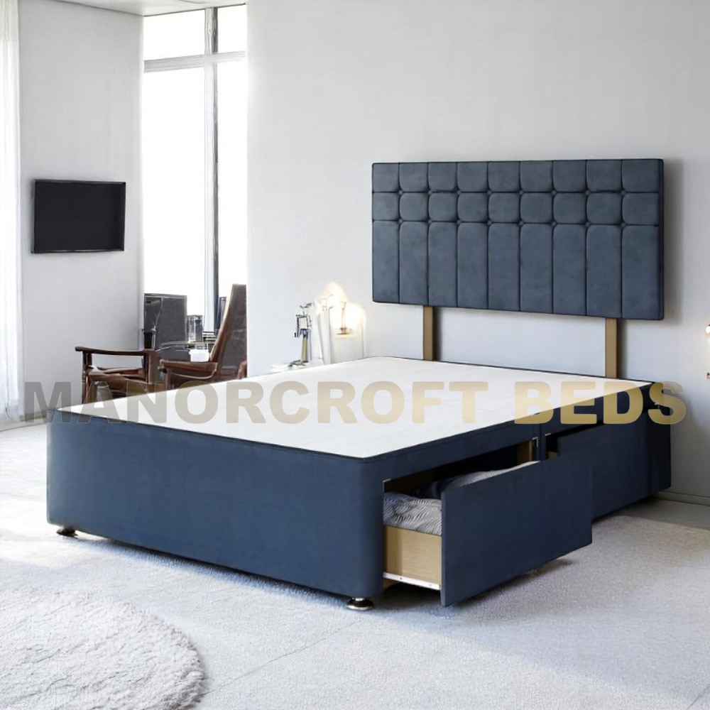 2025 Oslo Universal Divan Base, - With Headboard 3FT  4FT6 double and King