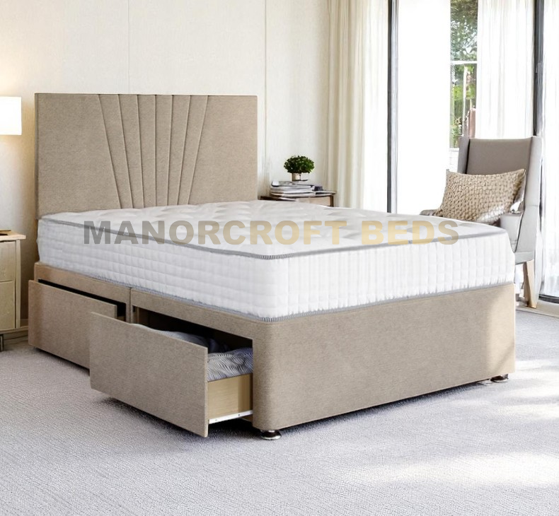 2025 Sunrise Heavy Duty Divan Bed Base -In Stone Colour
