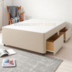 2025 Silentnight Kingsize 4 Drawer Divan Bed Base - Sandstone