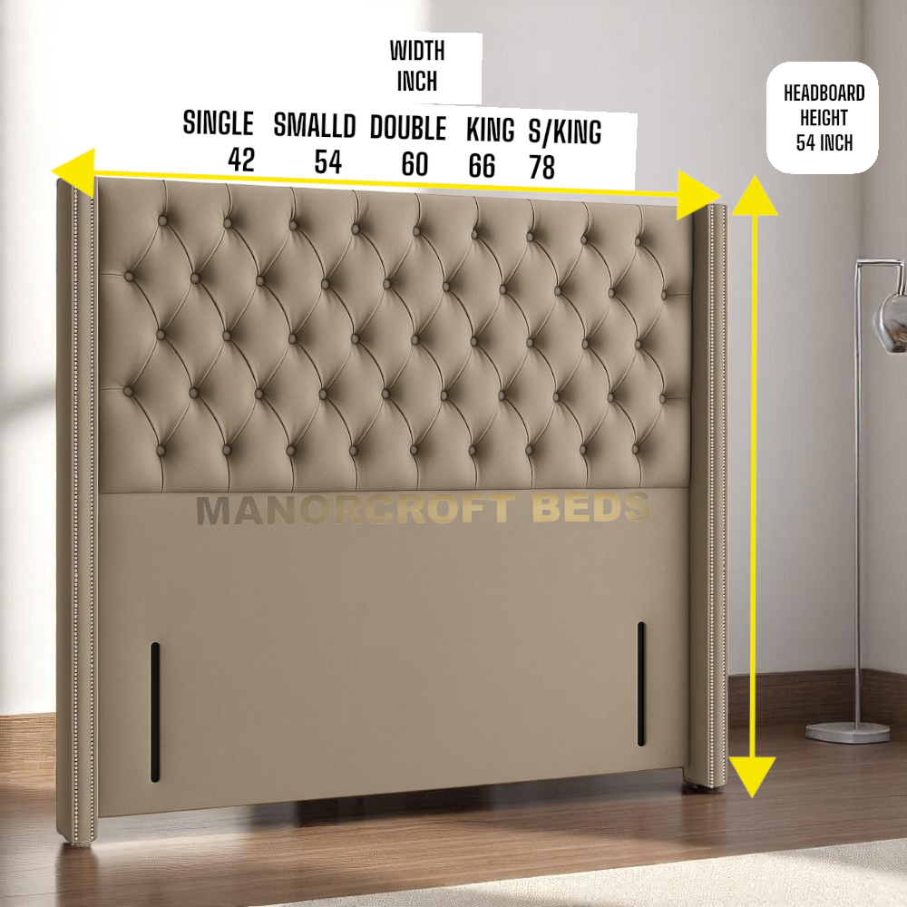 2025 Luxe Wingback Floor Standing Headboard