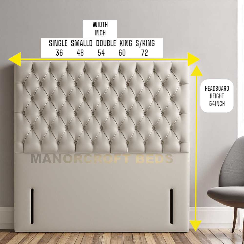2025 Rome Floor Standing Headboard Silver / Grey