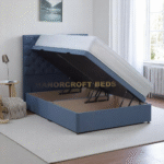 2025 Ottoman Storage Divan Bed Base Frame Chesterfield Headboard Velvet Upholstered