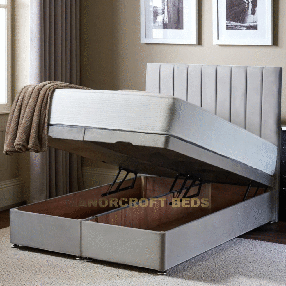 2025 Panel Divan Storage Ottoman Lift Up Storage Bed Frame