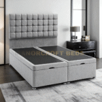 2025 Italian Style Soft Velvet Divan Lift Up Storage Bed Base