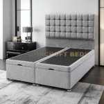 2025 Italian Style Soft Velvet Divan Lift Up Storage Bed Base