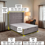 2025 Star Velvet Lift Up Divan Storage Ottoman Bed Base