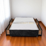Cube Divan Bed With Headboard 3FT 4FT6 Double 5FT king