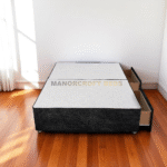 Cube Divan Bed With Headboard 3FT 4FT6 Double 5FT king