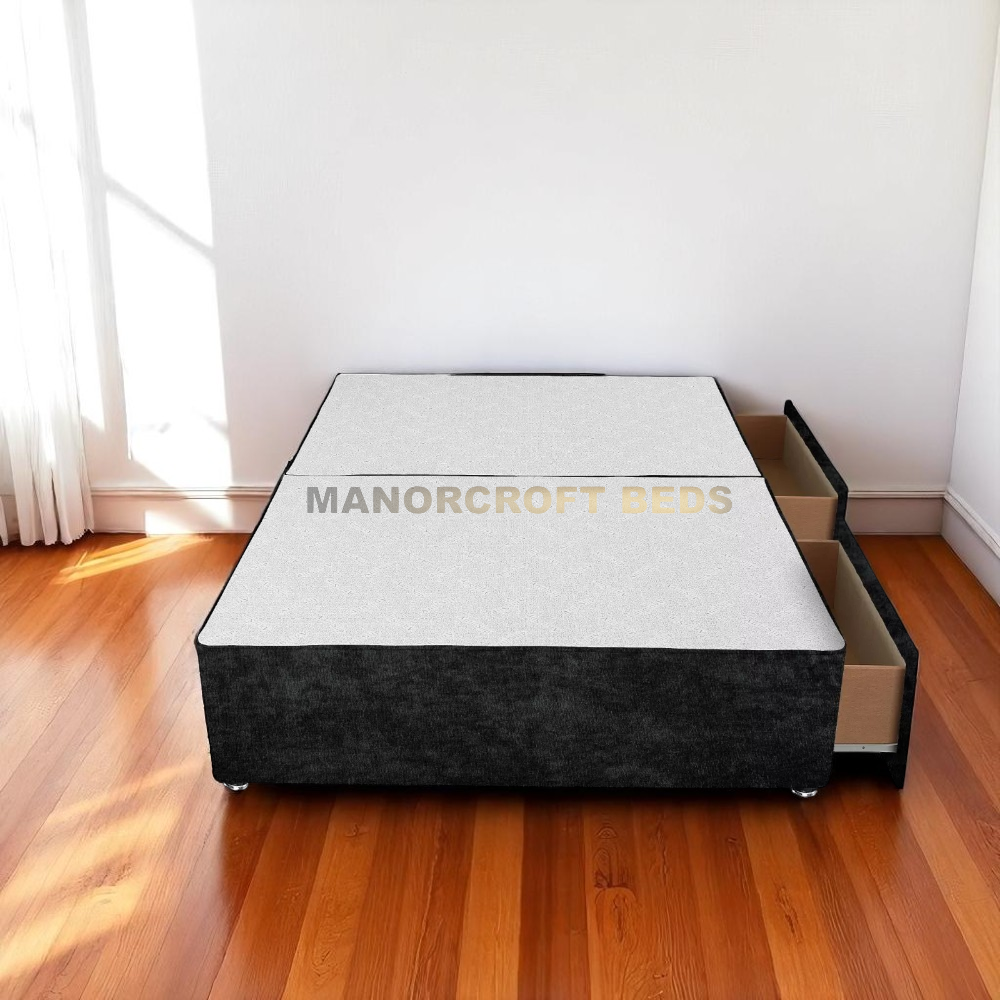 Cube Divan Bed With Headboard 3FT 4FT6 Double 5FT king