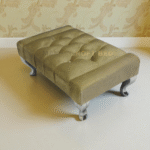 2025 Bumper bar brand new quality Chesterfield plush velvet footstool