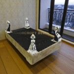 2025 Pannel Footstool Pouffe Seat Stool Home Chair Foot stool Bench