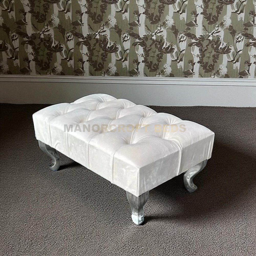 2025 Chesterfield Footstool Pouffe Seat Stool Home Chair Foot stool Bench