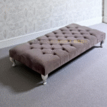 2025 brand new quality Chesterfield plush velvet footstool
