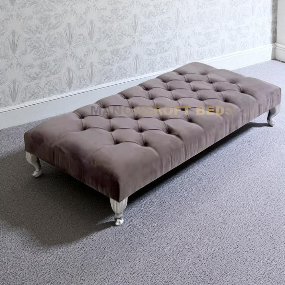 2025 brand new quality Chesterfield plush velvet footstool
