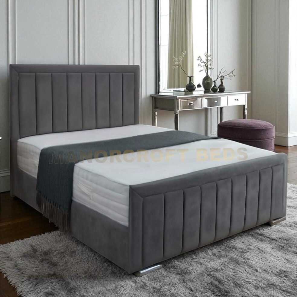 2025 Bumper Bar Panel Designer Bed Frame With Optional Ottoman Storage