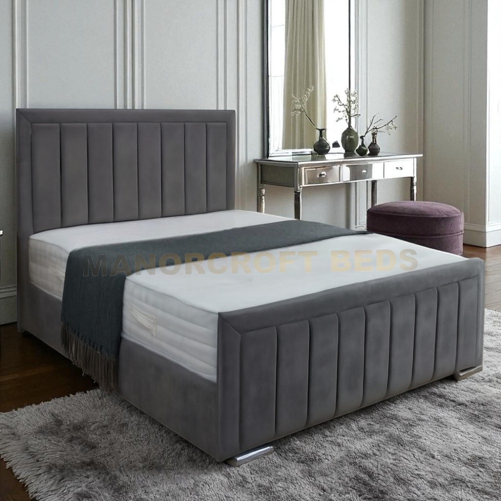 2025 Bumper Bar Panel Designer Bed Frame With Optional Ottoman Storage