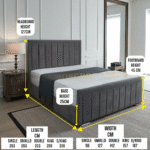 2025 Bumper Bar Panel Designer Bed Frame With Optional Ottoman Storage
